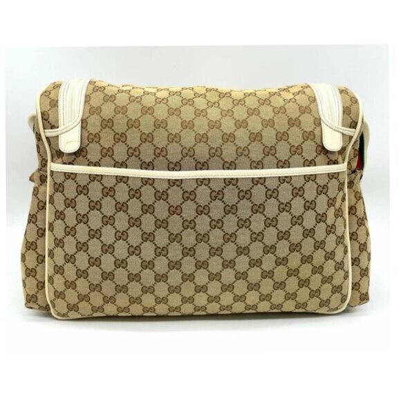 Gucci GG Canvas Sherry Line Beige/Ivory Shoulder Bag 329-050925 - Picture 2 of 16